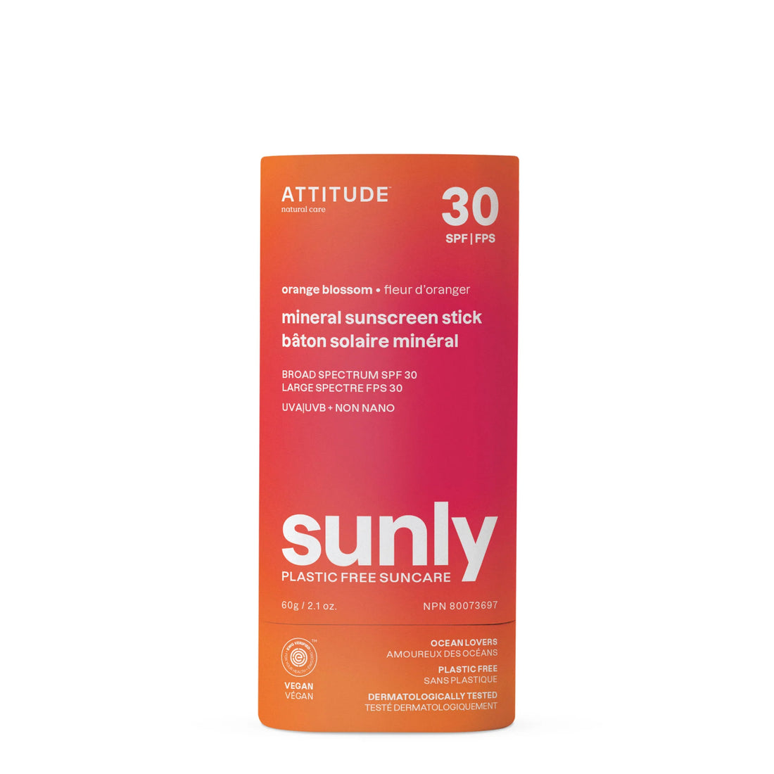 Mineral Sunscreen Stick – Orange Blossom – SPF 30