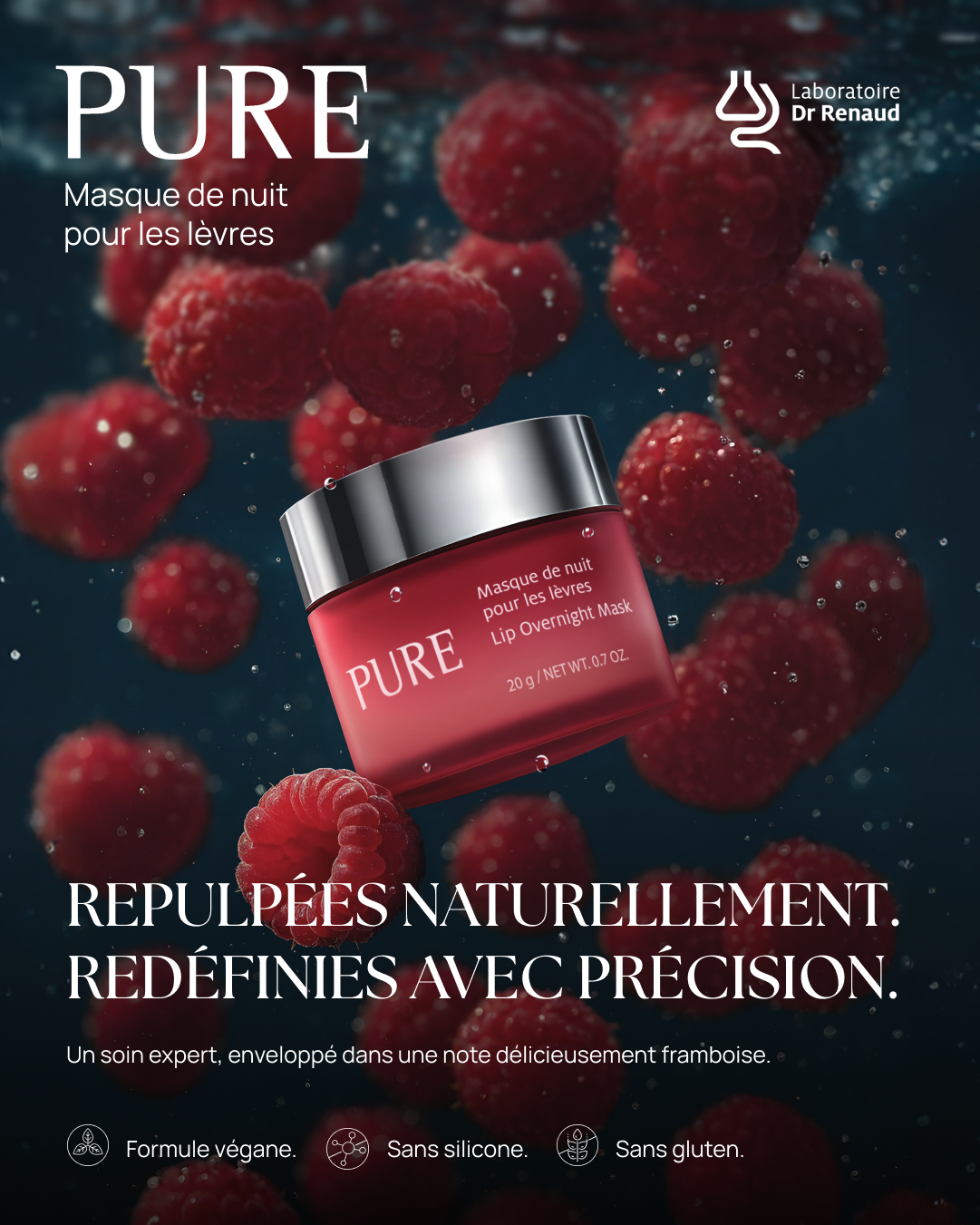 Masque de nuit pour les lèvres