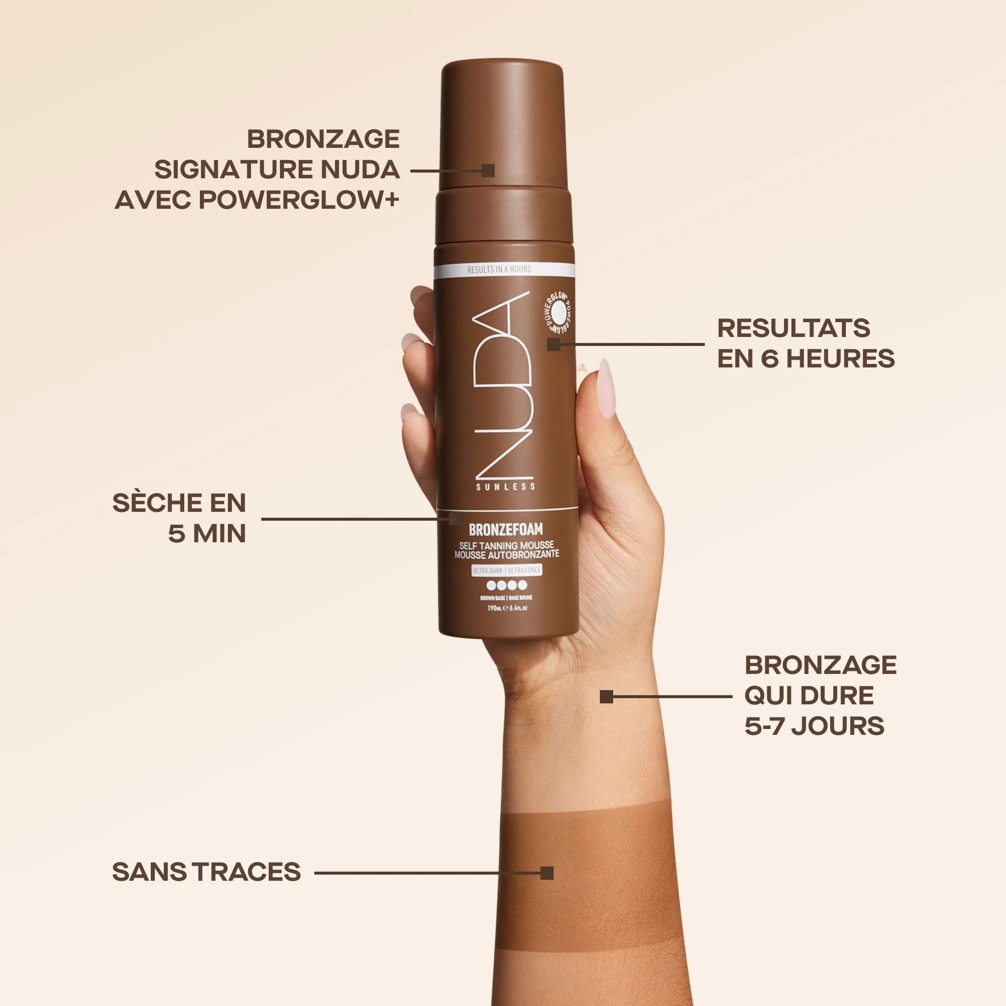 MOUSSE AUTOBRONZANTE - TRÈS FONCÉE